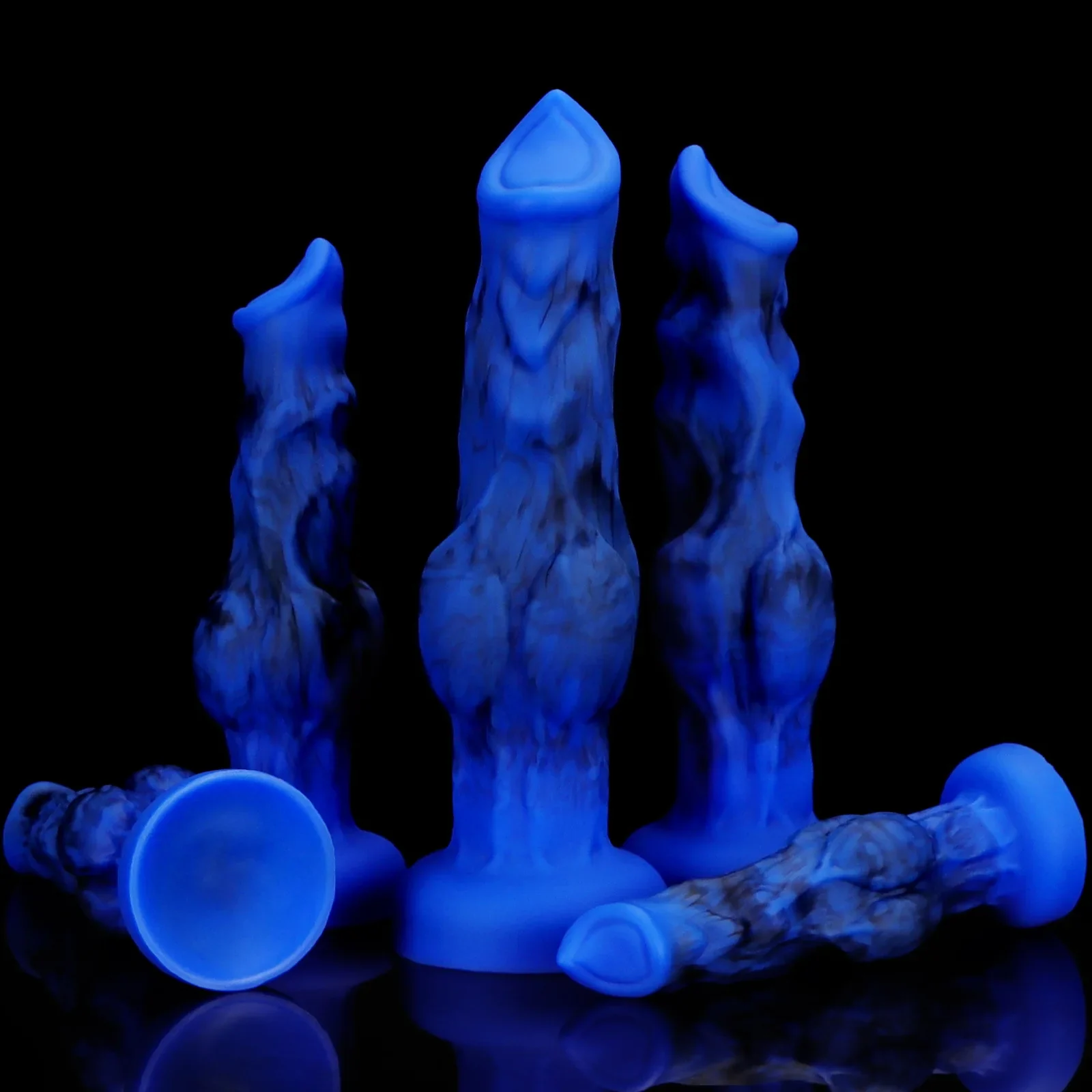 Wolf knoop dildo met zuignap, foto 2
