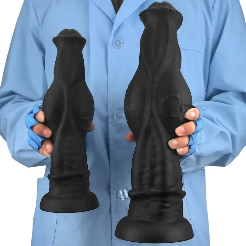 Zwarte paarden dildo met zuignap, foto 4